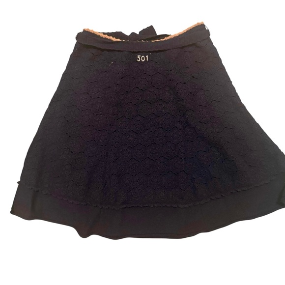 Odd Molly Black Knitwork Granny Circle Skirt - Picture 2 of 10